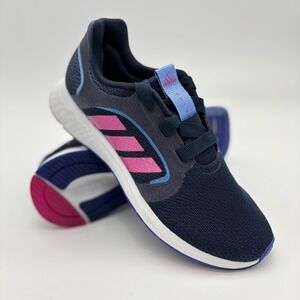 Adidas Edge Lux Navy Pink Blue Bounce Running Shoes Womens 7.5 Athletic Sneakers
